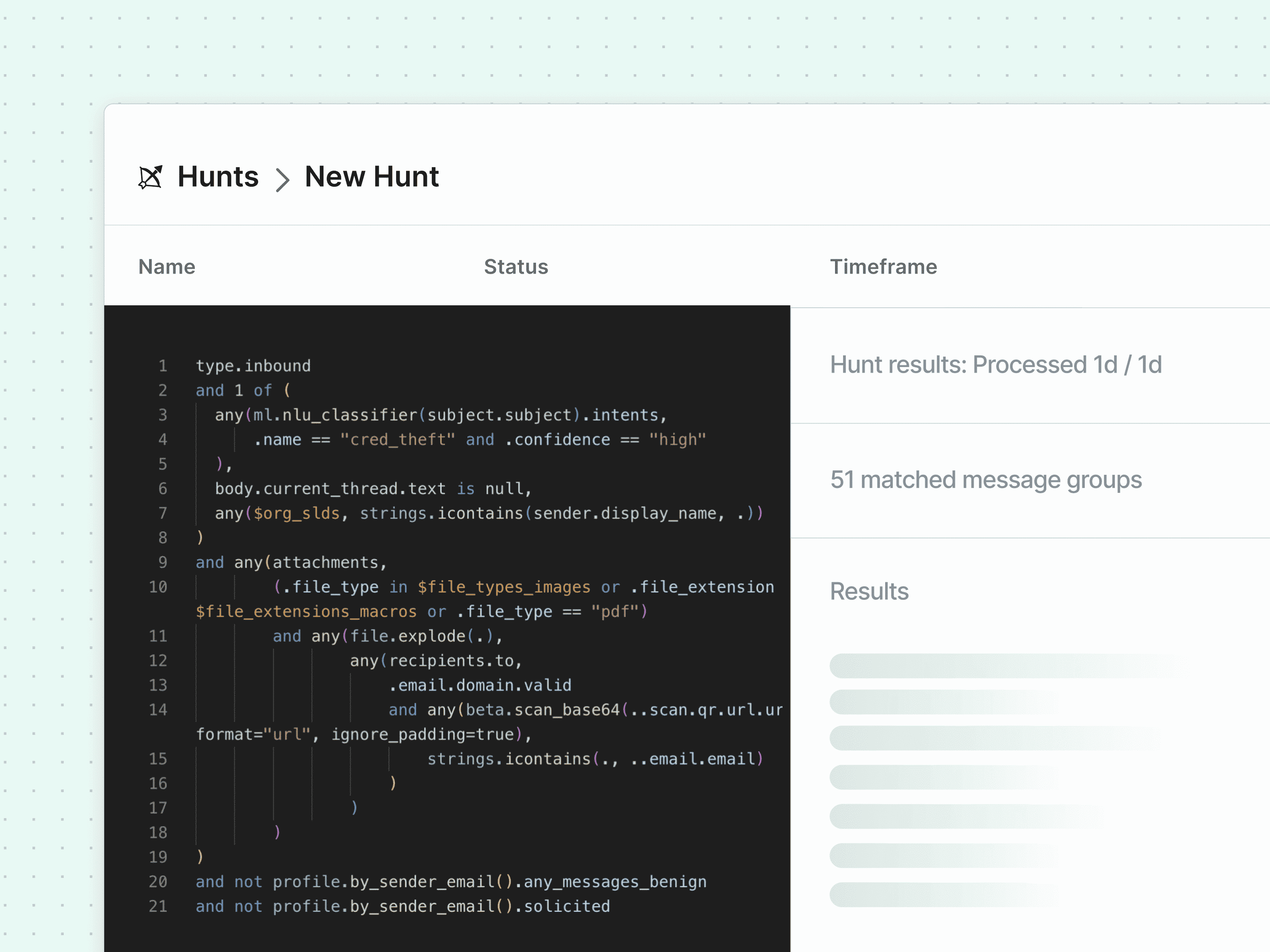 In-depth threat hunting