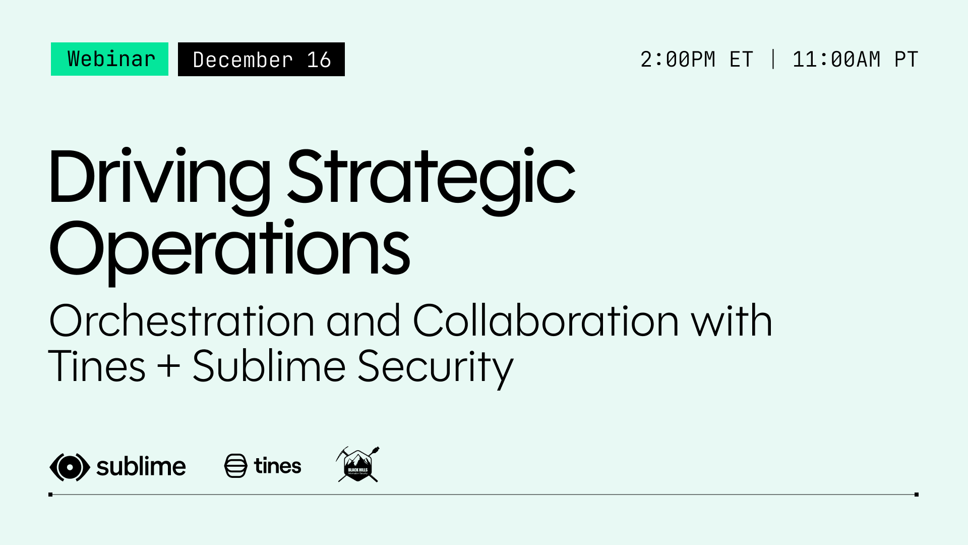 Driving Strategic Security Operations: Orchestration and Collaboration with Tines + Sublime Security