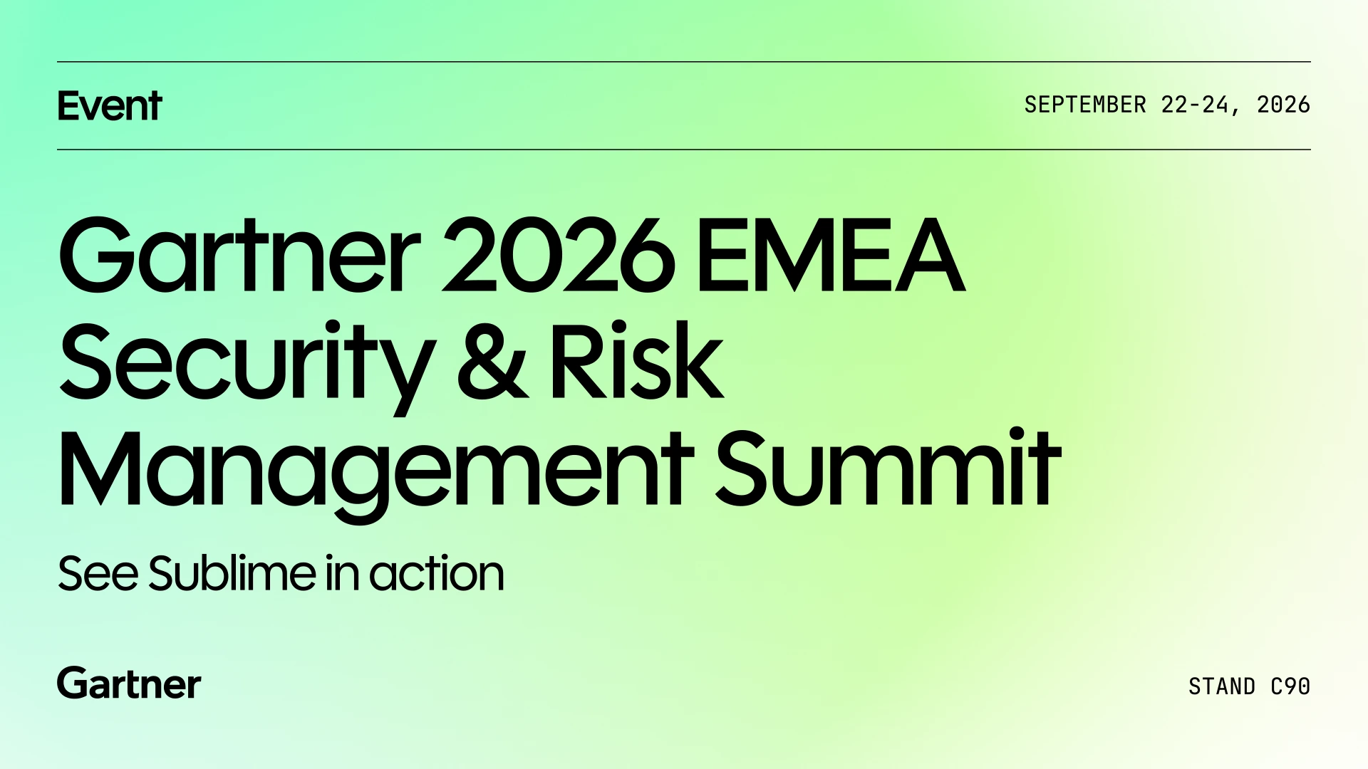 Gartner 2026 EMEA Security & Risk Management Summit