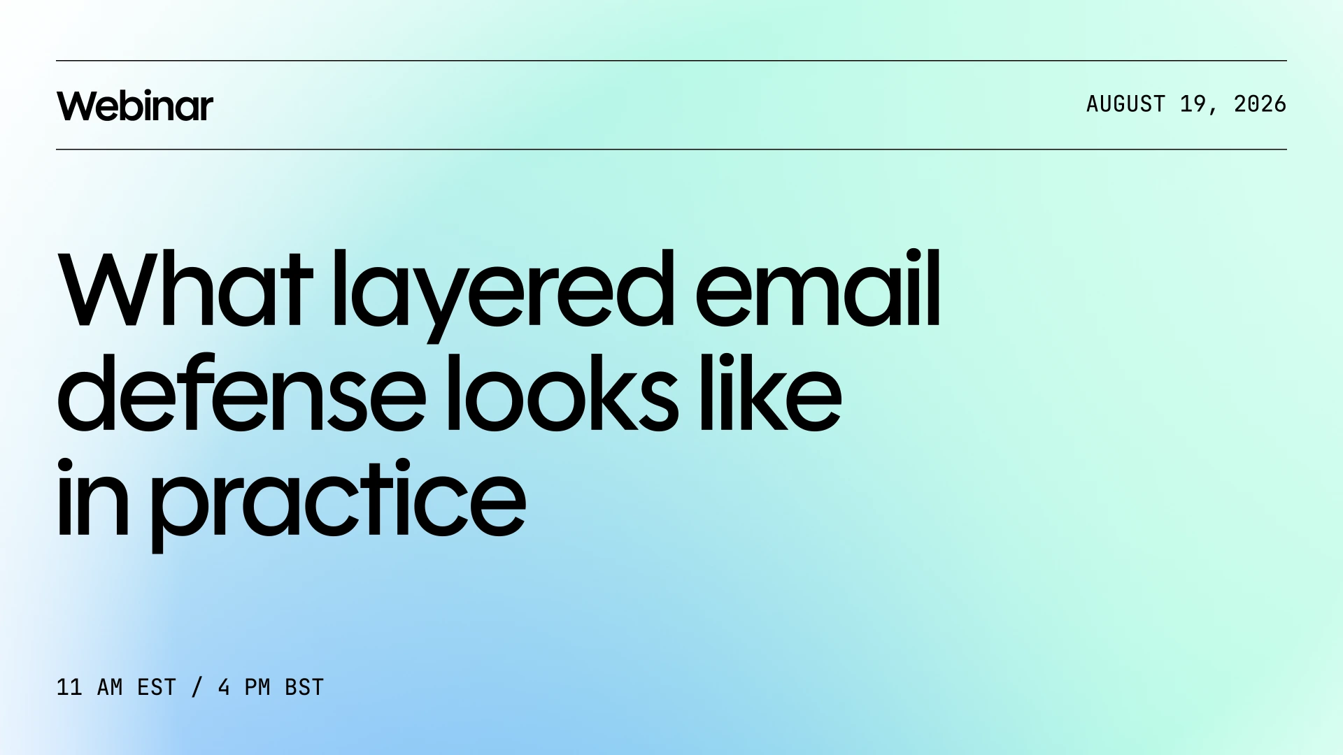 What layered email defense looks like in practice