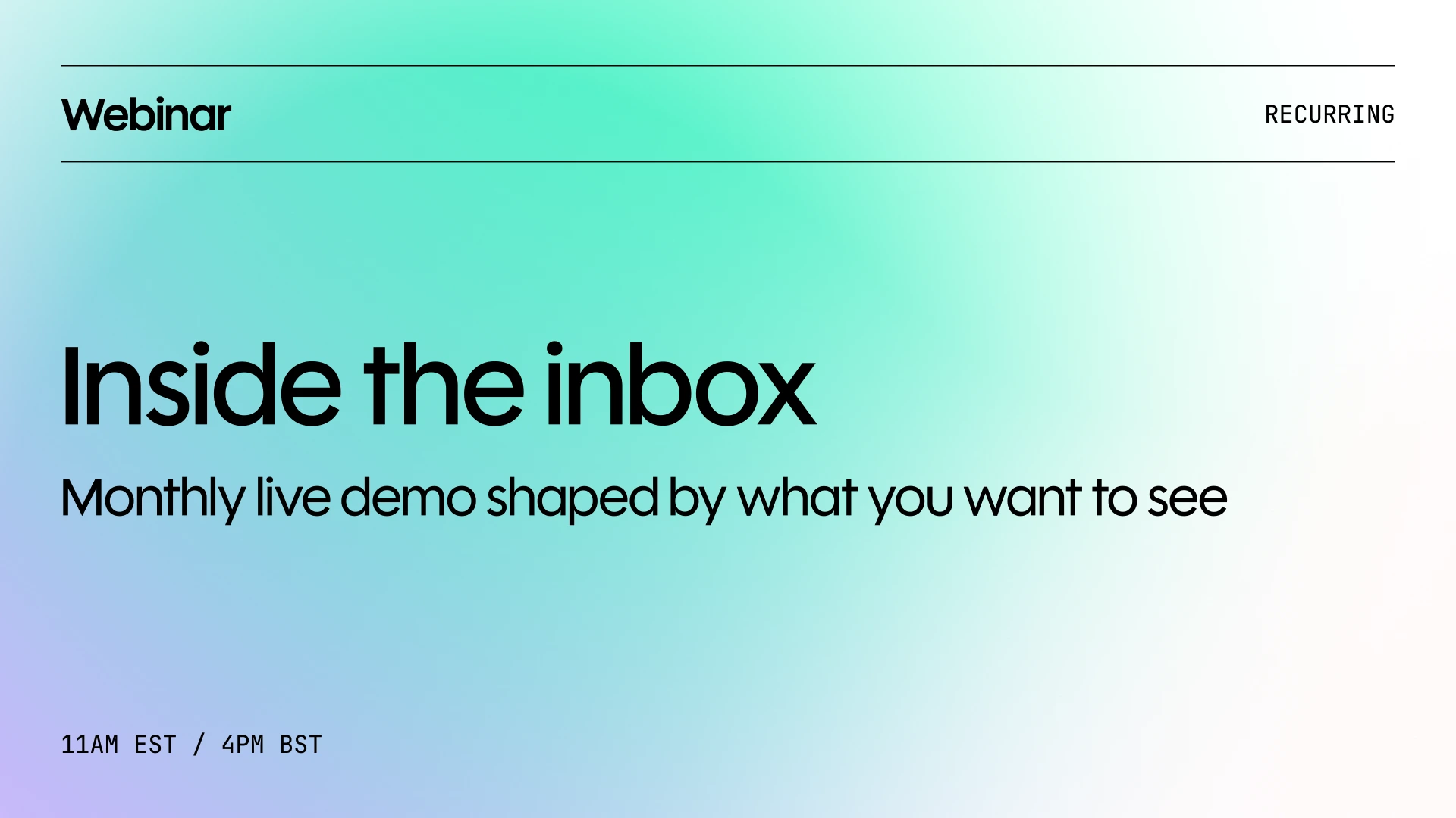 Inside the Inbox