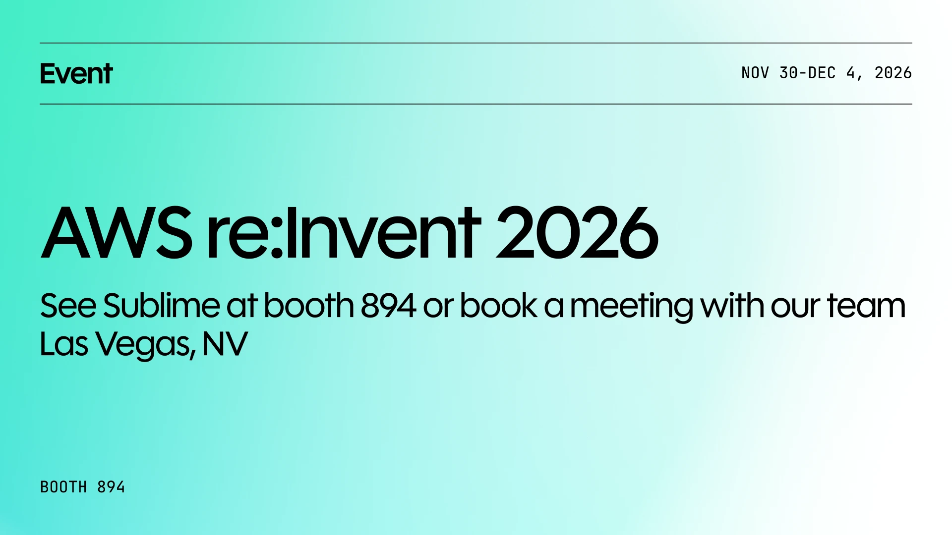 AWS re:Invent 2026