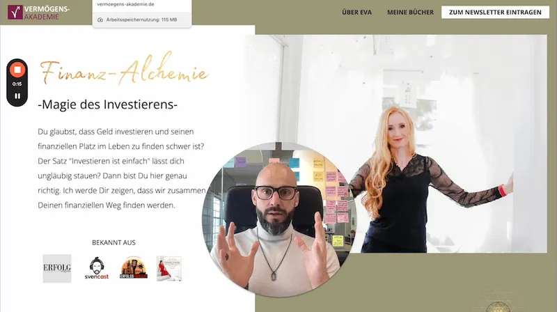 Case Studie Screenshot der Vermögens-Akademie