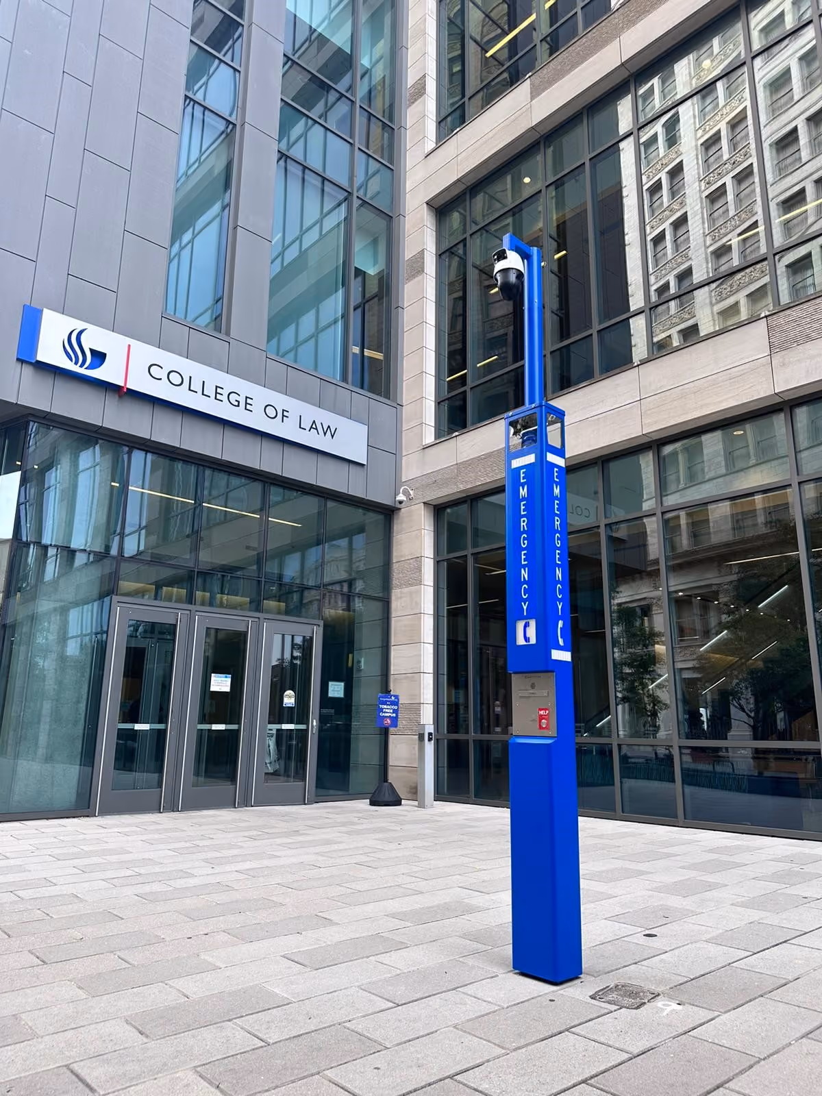 Blue Light Emergency Tower