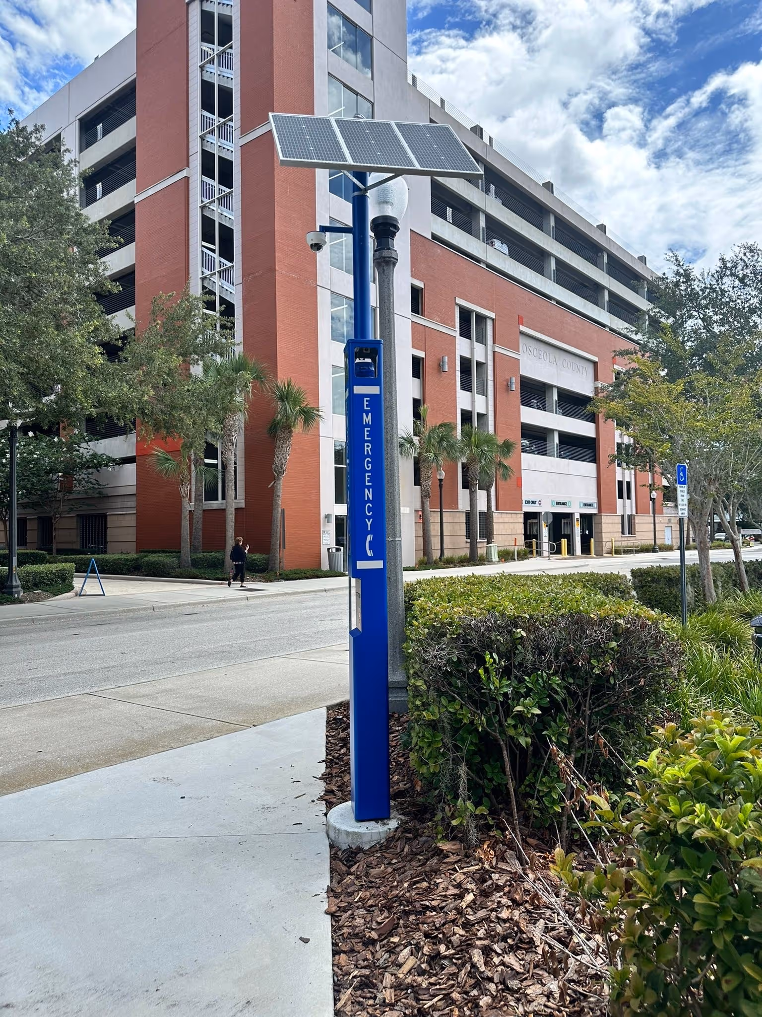 Blue light tower