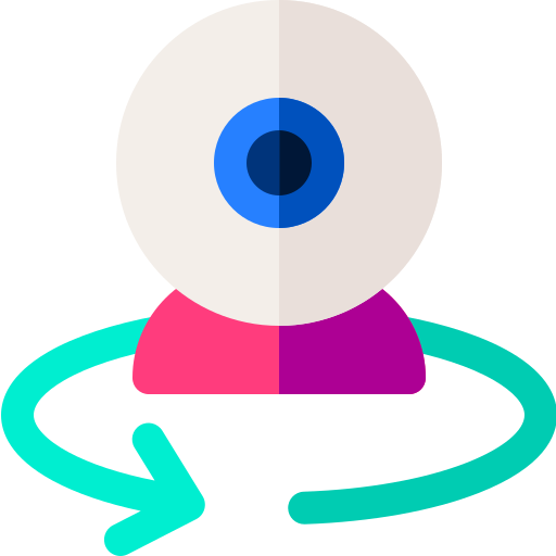 PTZ security camera mounted on mobile security trailer mast