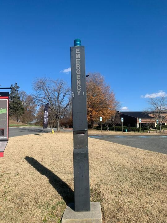 Blue Light tower before