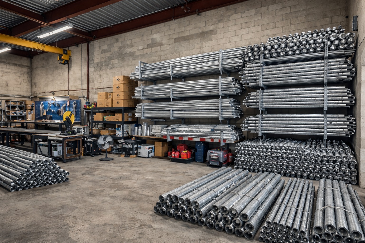 House construction with rebar cages