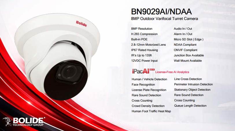 8MP Turret Motorized