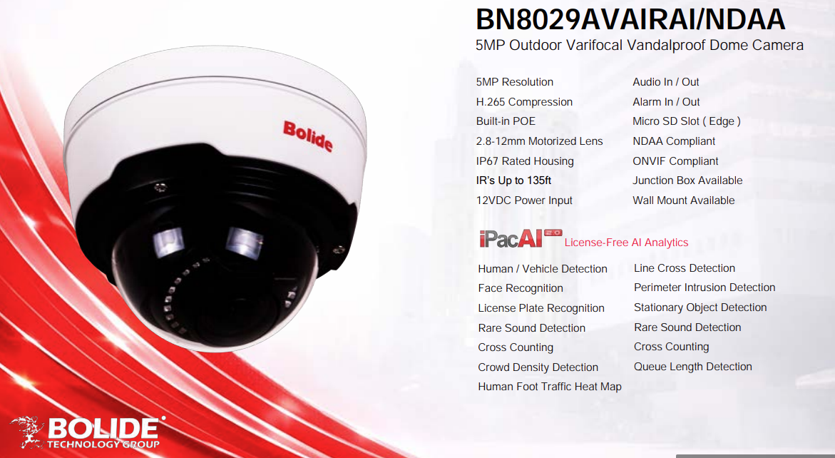 8MP Vandalproof Dome