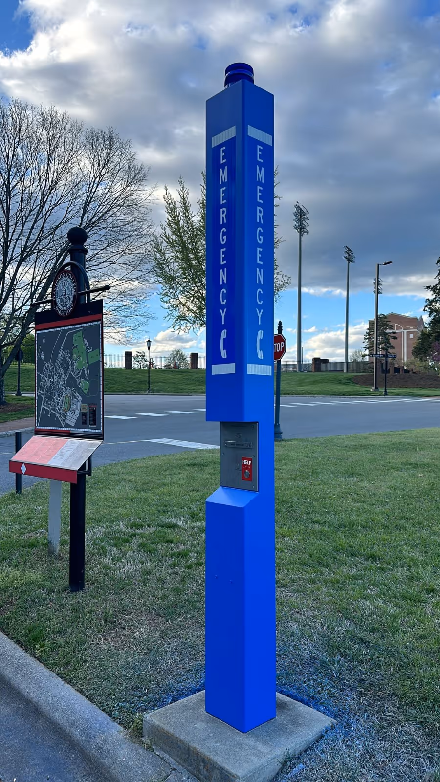 Blue Light Towers