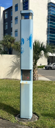 Blue Light tower before