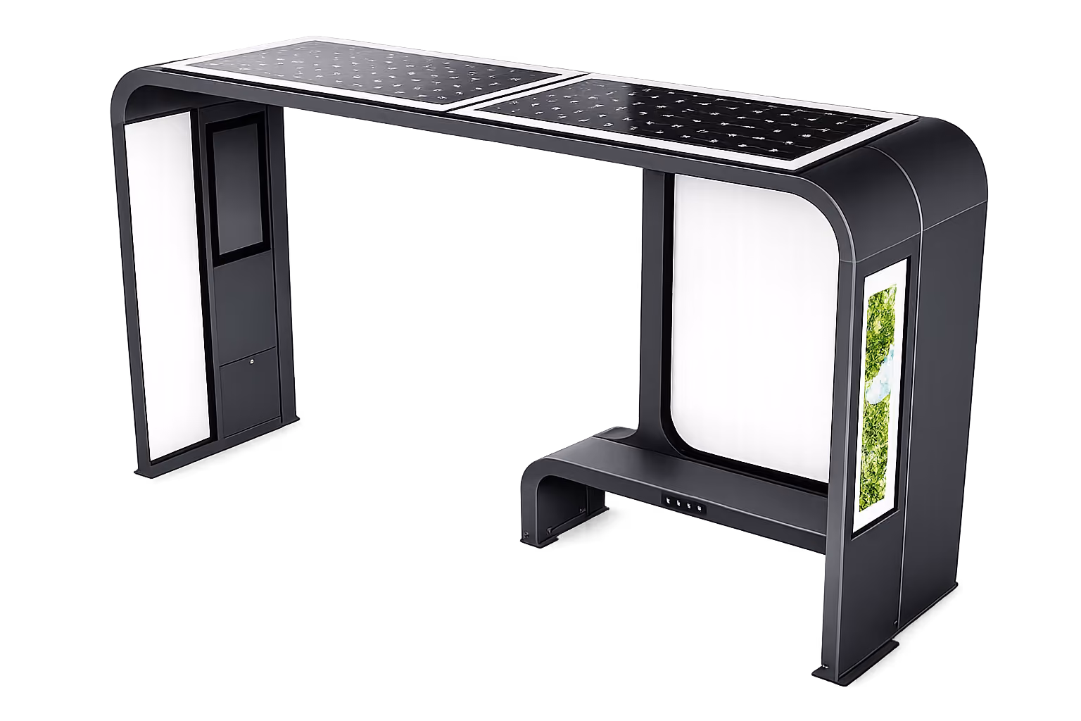 EnGo Smart Solar Bus Shelter for Public Transit