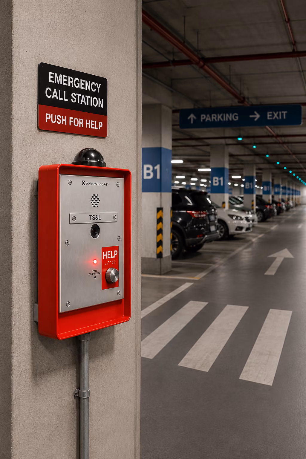 Parking area security by k1 mini