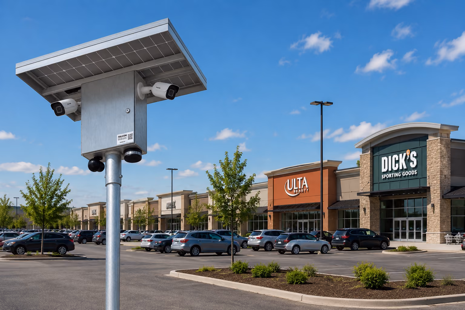 FALCON, TS&L's Solar Security Camera with Active Deterrence