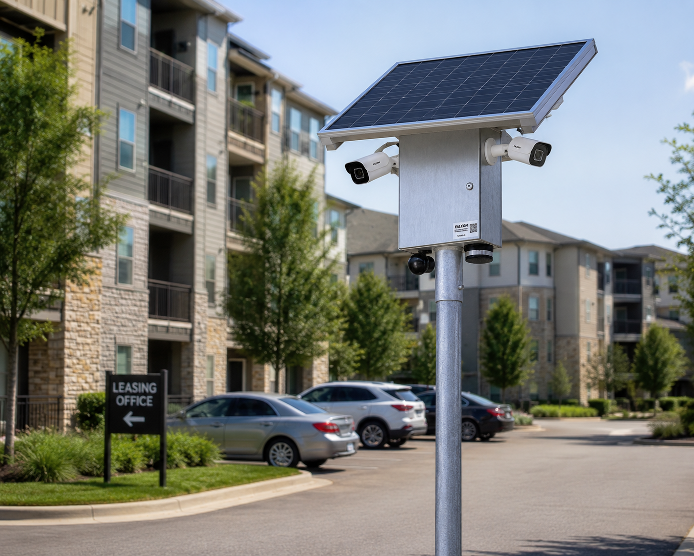 Apartment security with Falcon security camera