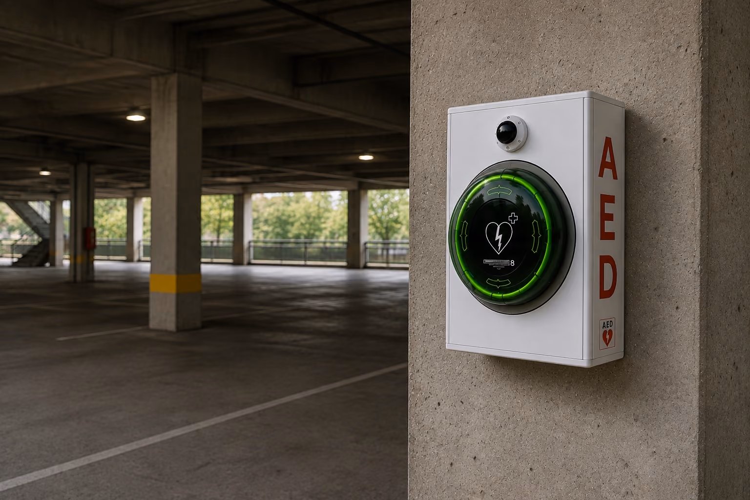 Fast Emergency Access by AED Cabinets