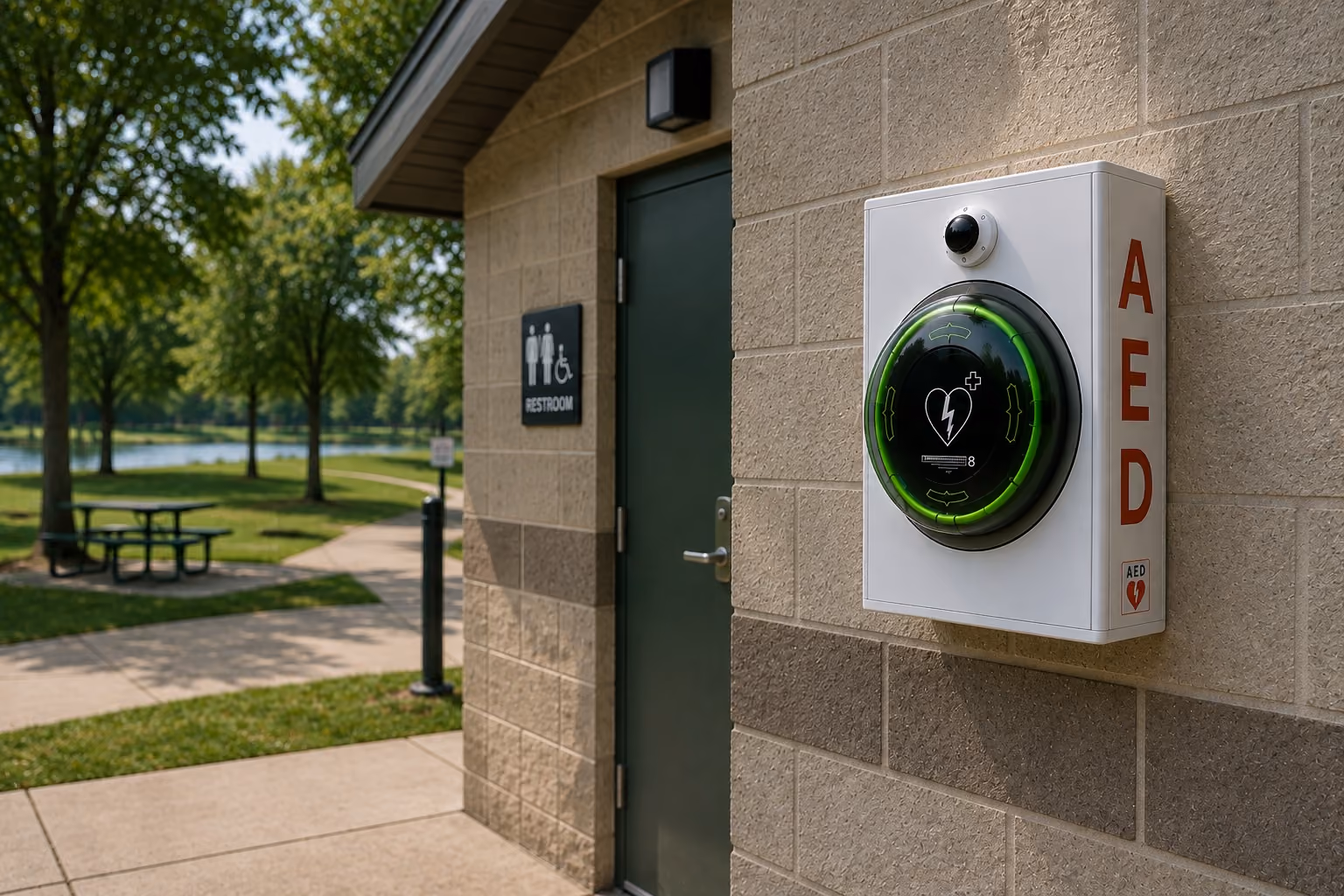 Smart AED Cabinets in Public area