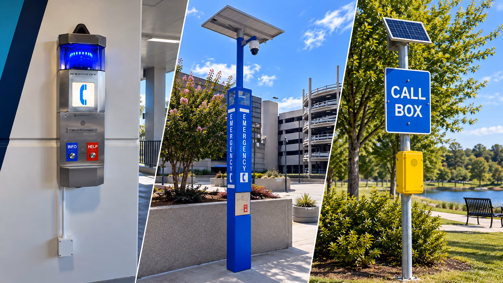 Blue Light Tower vs. Call Box vs. E-Phone: How to Choose the Right Emergency Communication System