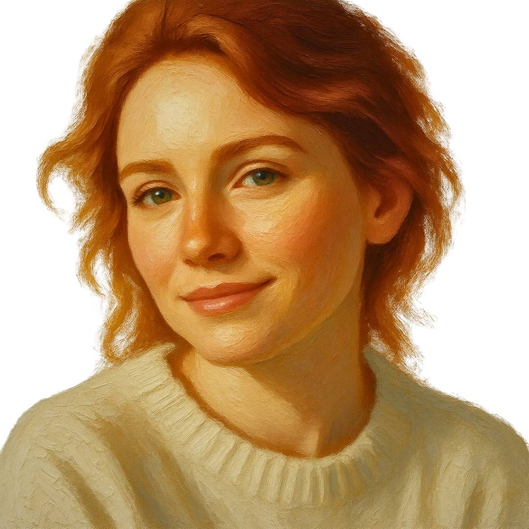 Illustrated portrait of Claire