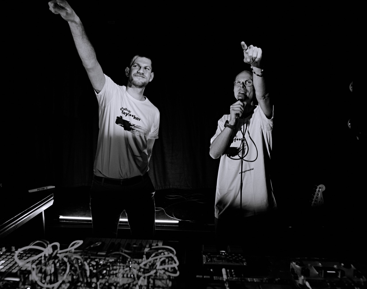 Founders Leo and Rasmus at the Dubby launch party