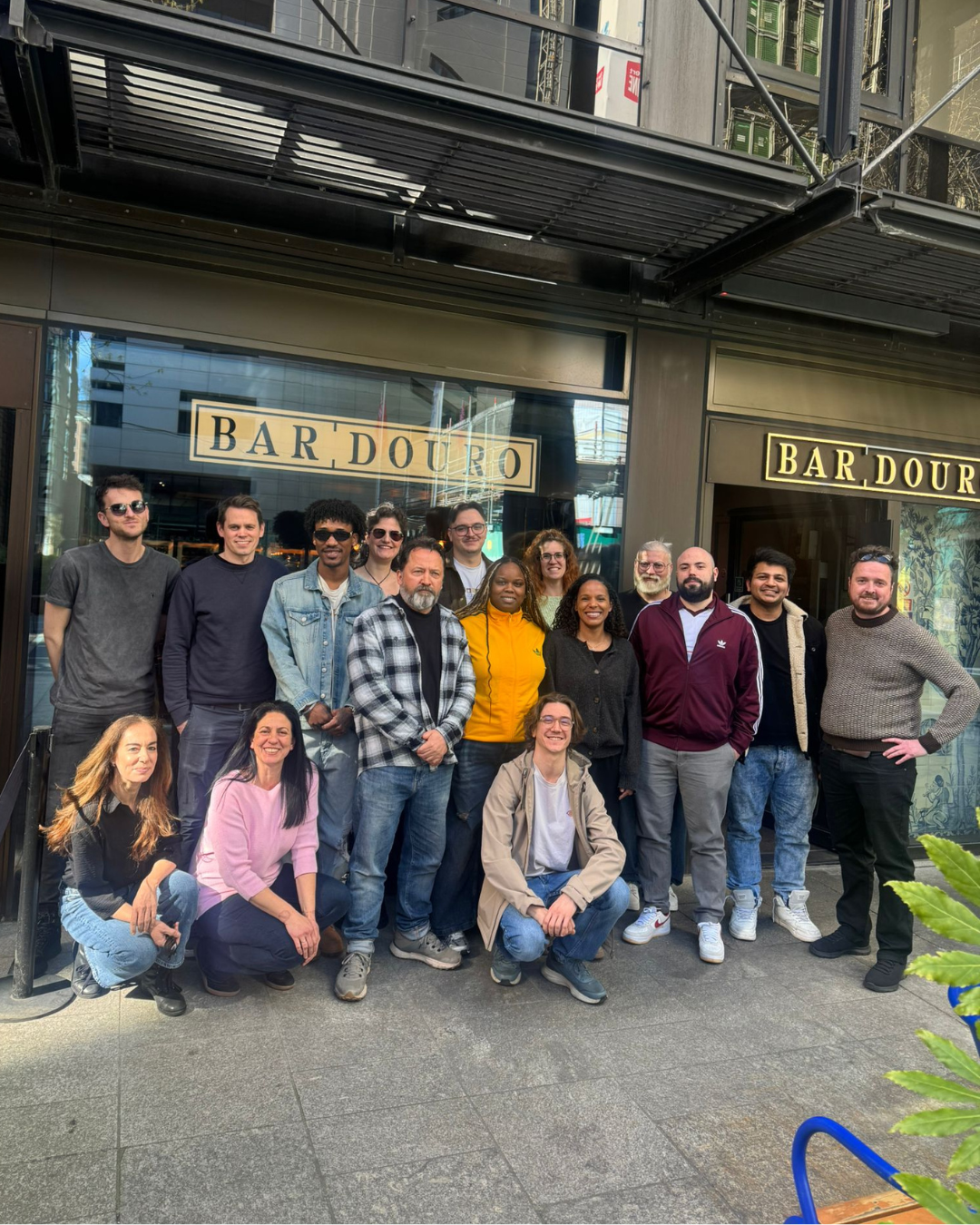 Bar Douro team outside the London Bridge site, celebrating being named one of CODE Hospitality's Happiest Places to Work 2026