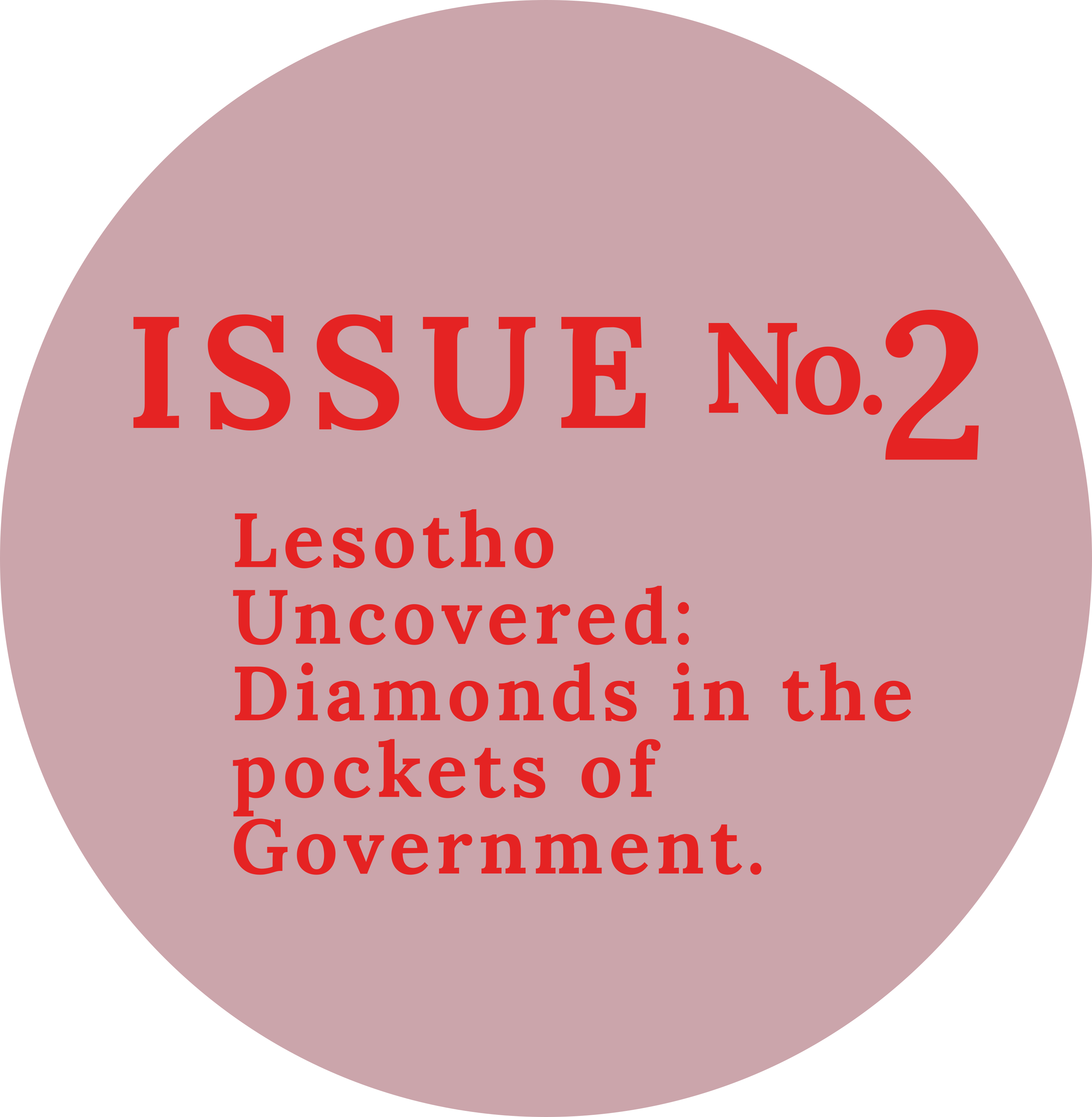 Bertha Stories Issue No.2, Lesotho uncovered: Diamonds in the pockets of Government