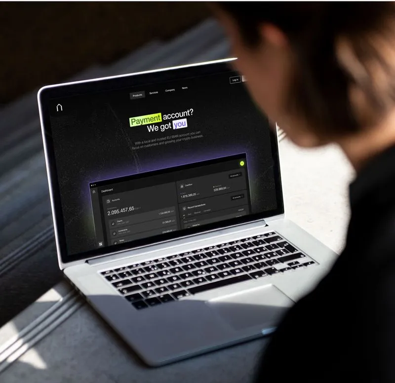 A laptop featuring Januar's Website