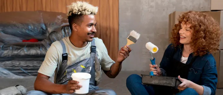 image of couple painting