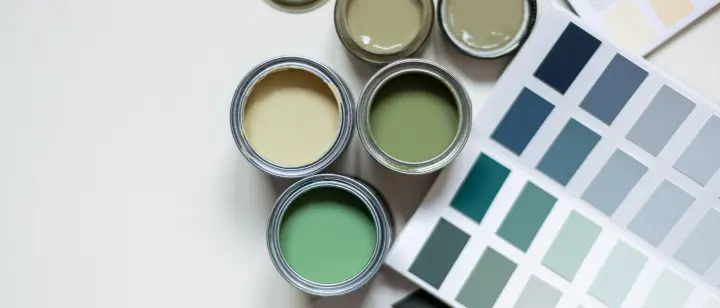 image of paint colours