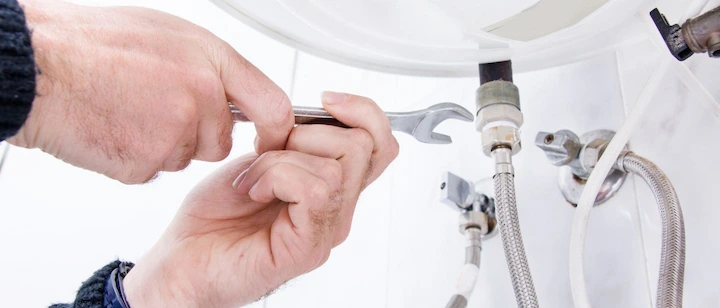 an image of closeup of plumbing