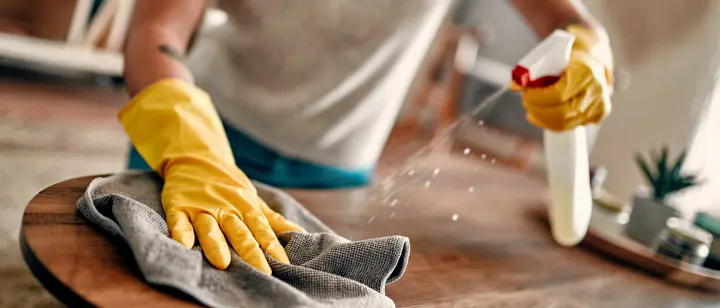 image of house cleaning