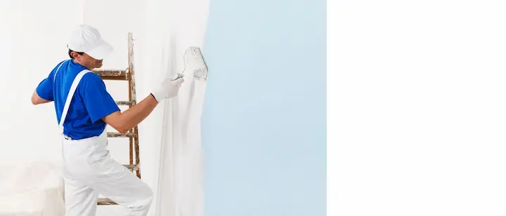 an image of plumber painting wall