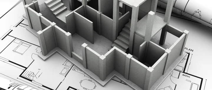 an image of concrete house plans