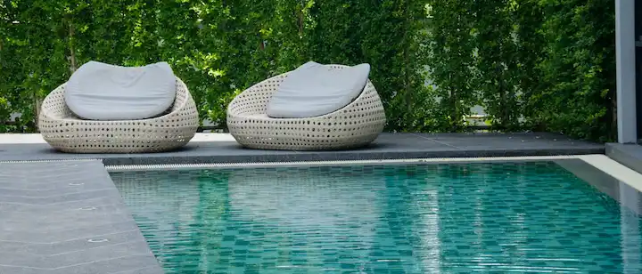 An image on a swimming pool