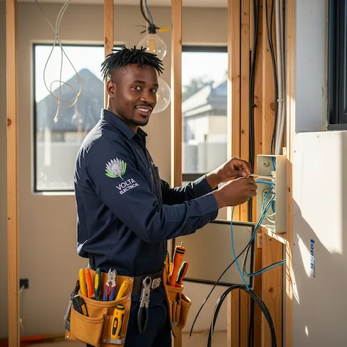 An image of an electrician, electrical design and rewiring in South Africa