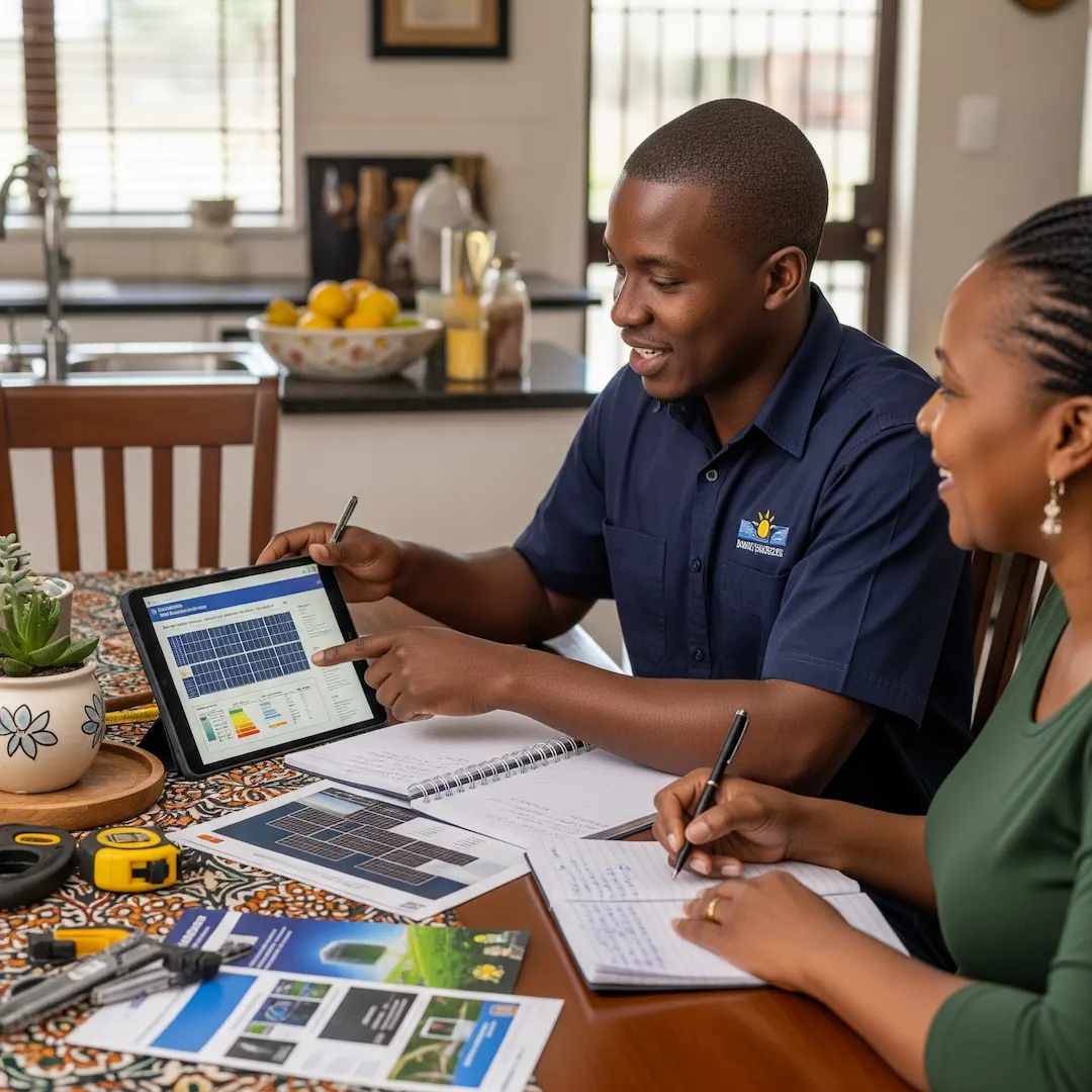 Image of Electrician performing Solar system design and consultation in South Africa