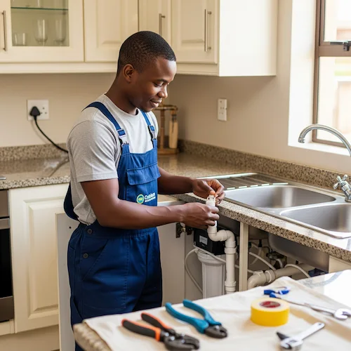 Image of Plumber working on Filtration systems in South Africa