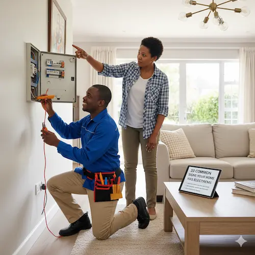 electrician fixing wires