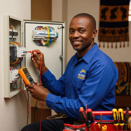 Electrician fixing the DB Board