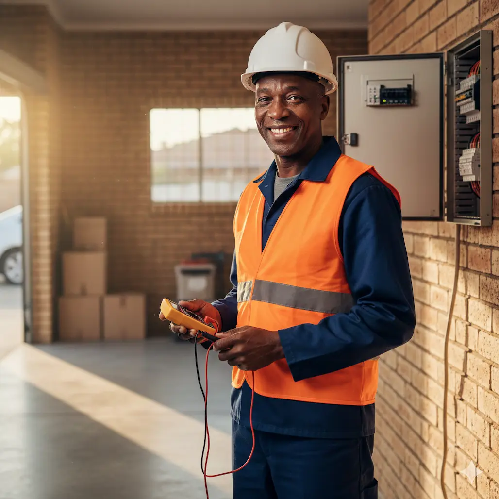 image of an electrician registered ecb