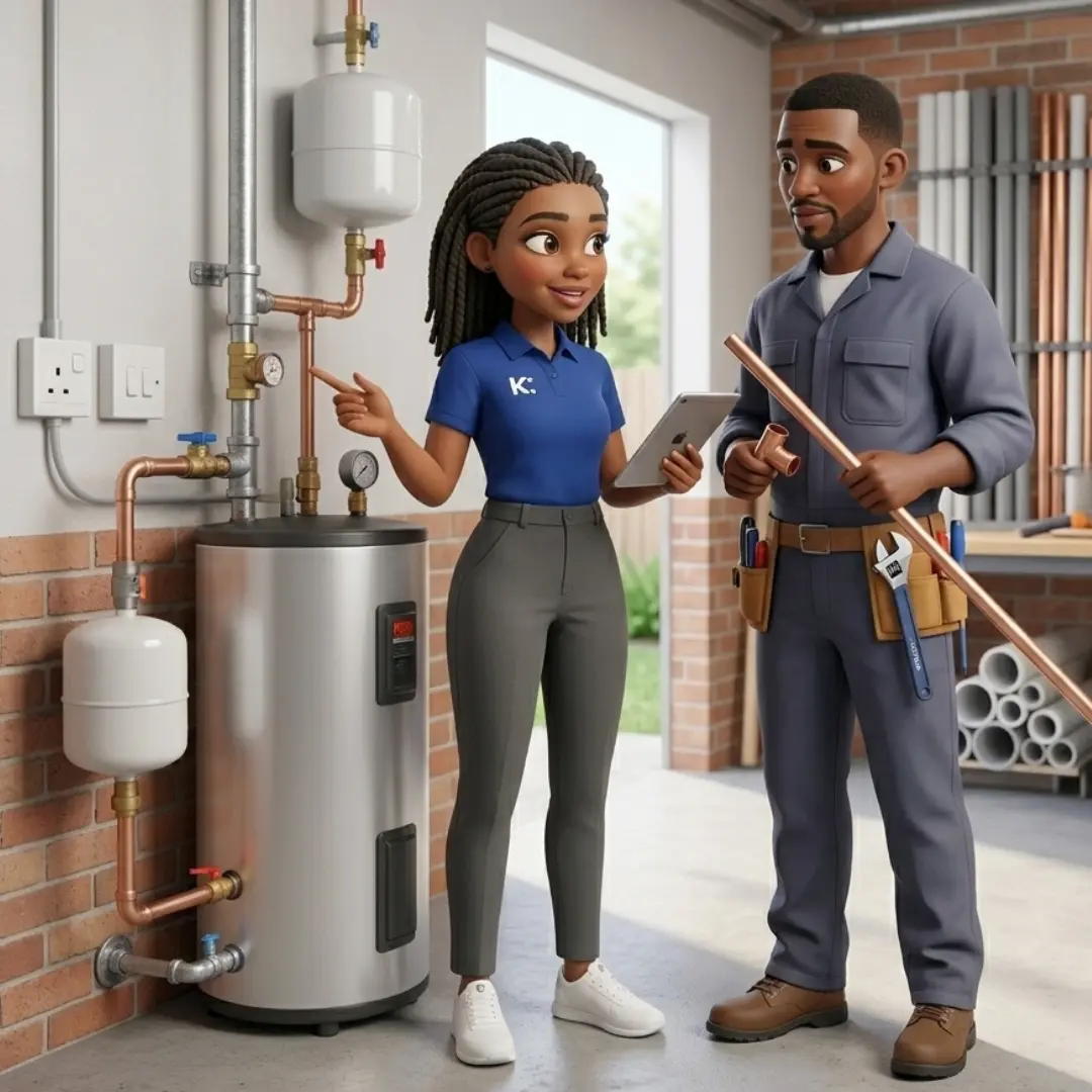 Image of Jess from Kandua with a plumber