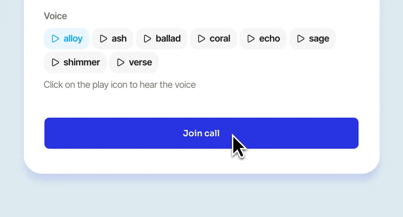 Join the call. Simply click Join call to get started.