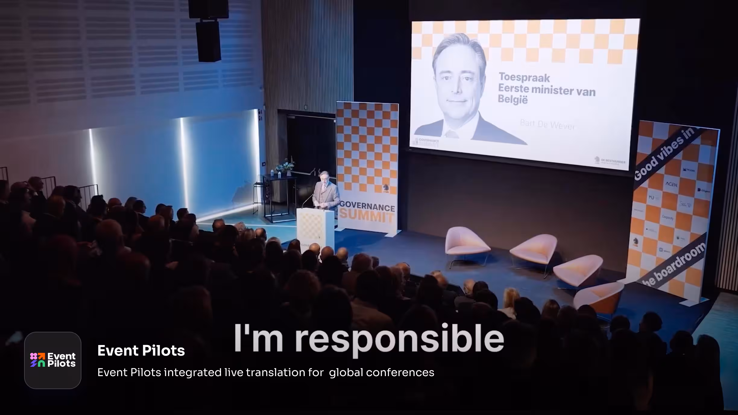 Event Pilots integrated live translation for global conferences