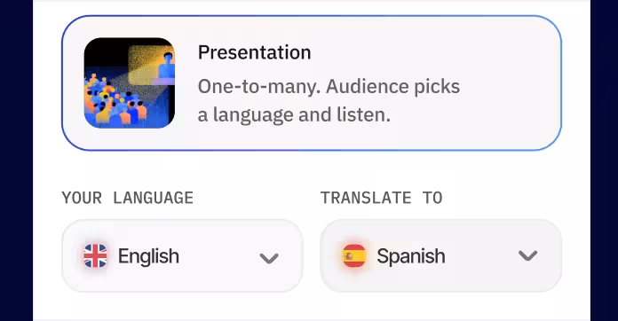 Click "Translate Meetings"