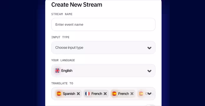 Click "Translate Meetings"