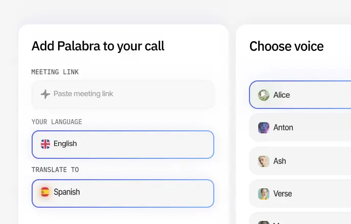 Click "Translate Meetings"
