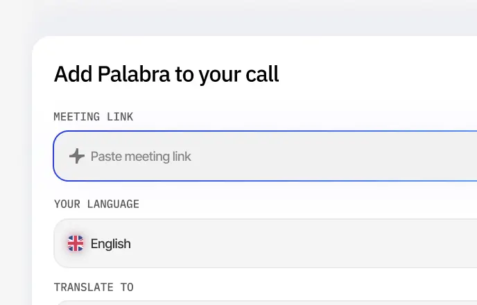 Click "Translate Meetings"
