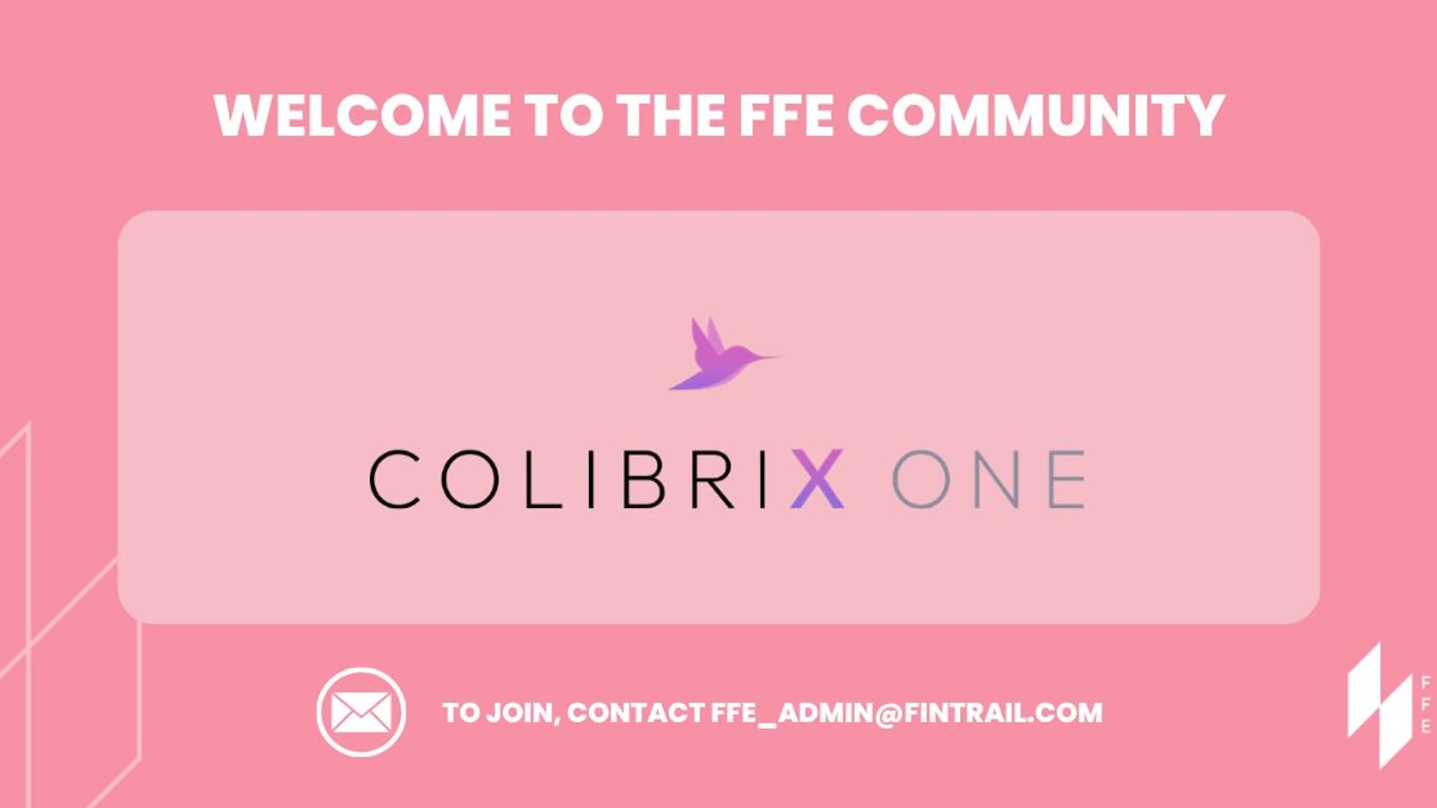 COLIBRIX ONE has become a member of the FinTech FinCrime Exchange (FFE)