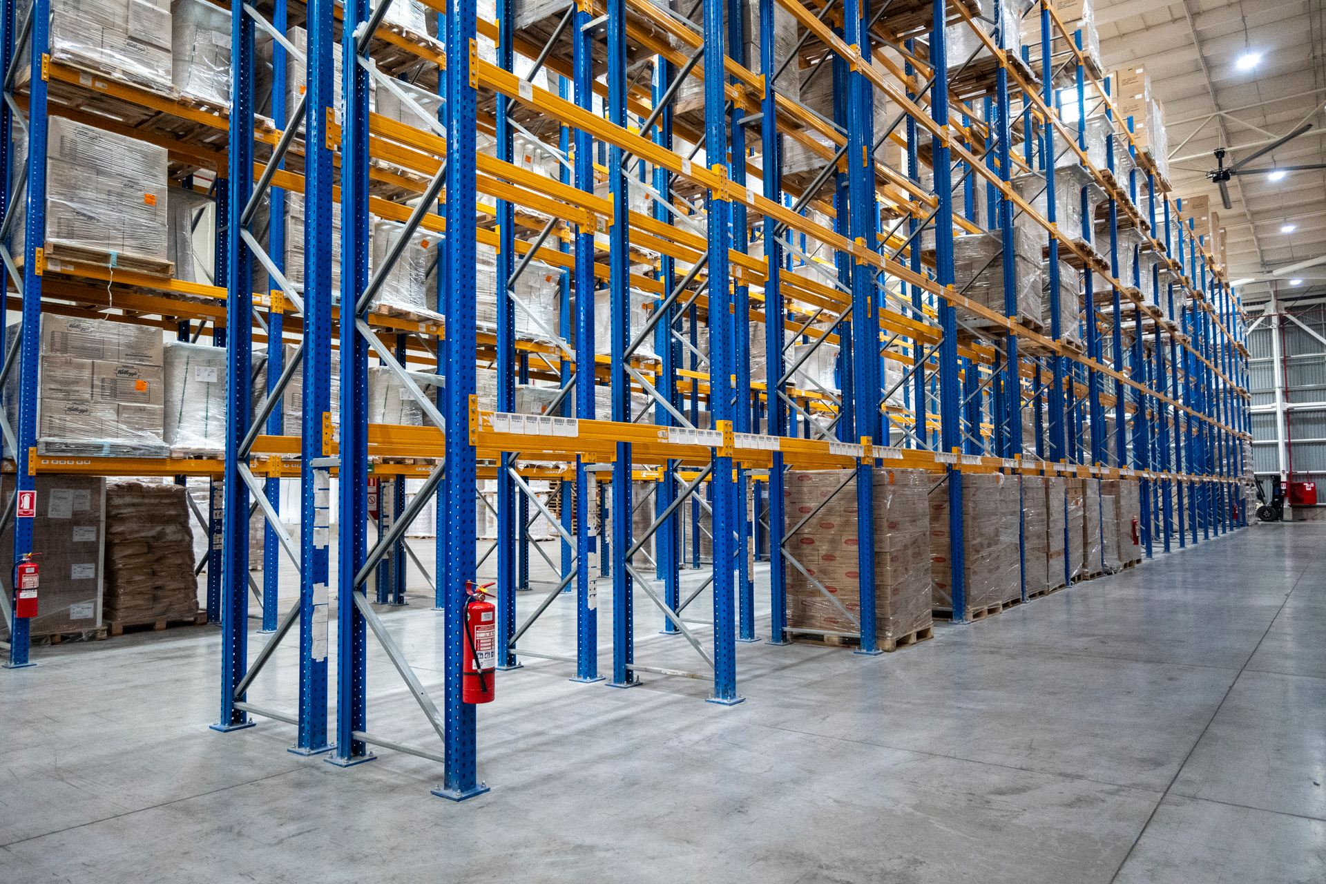 Selotrans Hero Image: Dos trabajadores discuten temas laborales en la bodega